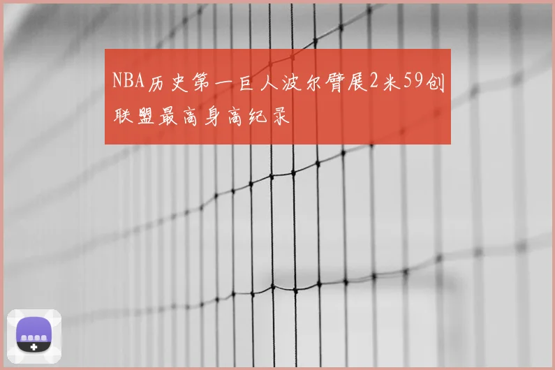 NBA历史第一巨人波尔臂展2米59创联盟最高身高纪录